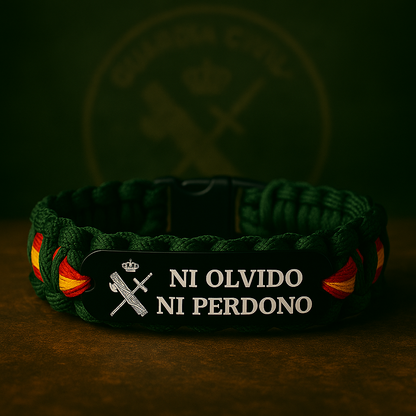 Pulsera Guardia Civil - NI OLVIDO NI PERDONO - Pulserasdehonor.com
