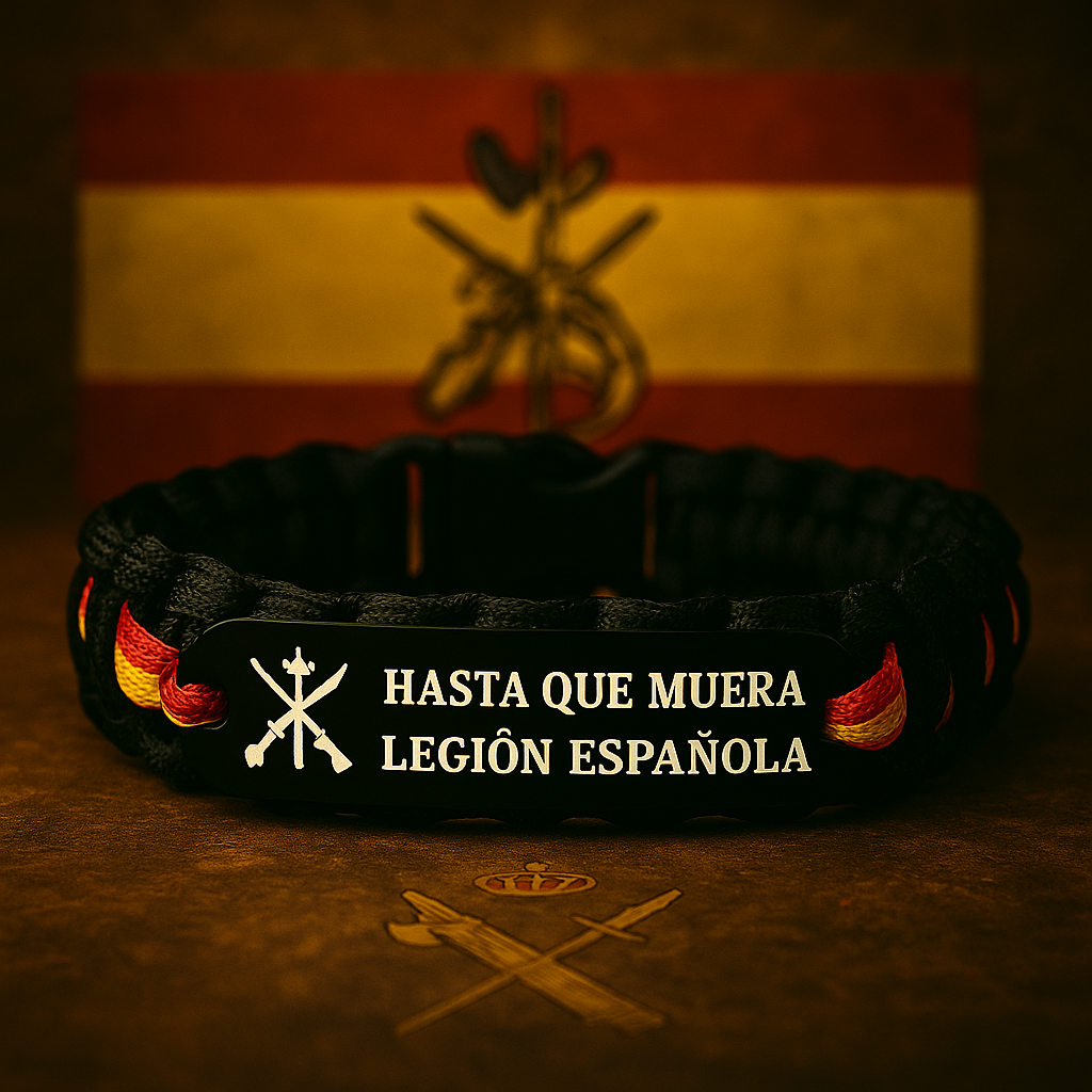 Pulsera HASTA QUE MUERA LEGIÓN ESPAÑOLA - Pulserasdehonor.com