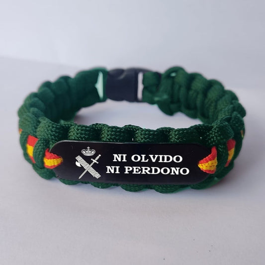 Pulsera Guardia Civil - NI OLVIDO NI PERDONO - Pulserasdehonor.com