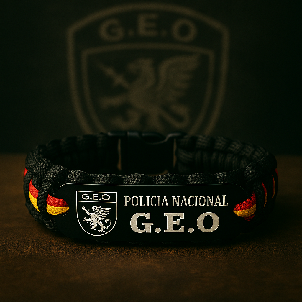 Pulsera Policia Nacional - G.E.O - Pulserasdehonor.com