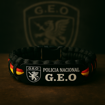 Pulsera Policia Nacional - G.E.O - Pulserasdehonor.com